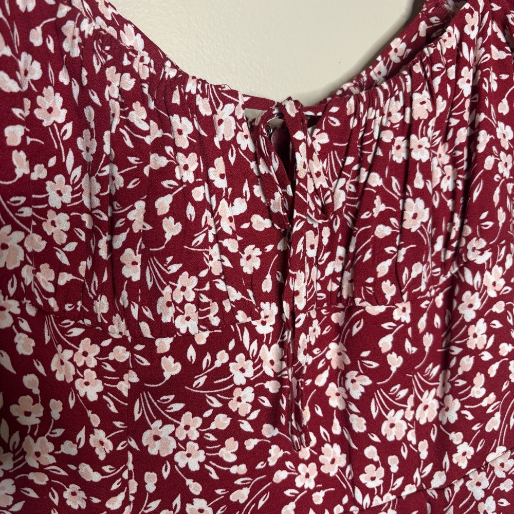 Reformation Teyana Floral Print Crepe Midi Dress - Picture 6 of 12